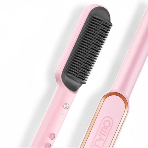 Tymo Other - TYMO Ring Hair Straightener Comb Straightening Brush W/Clips + Gloves